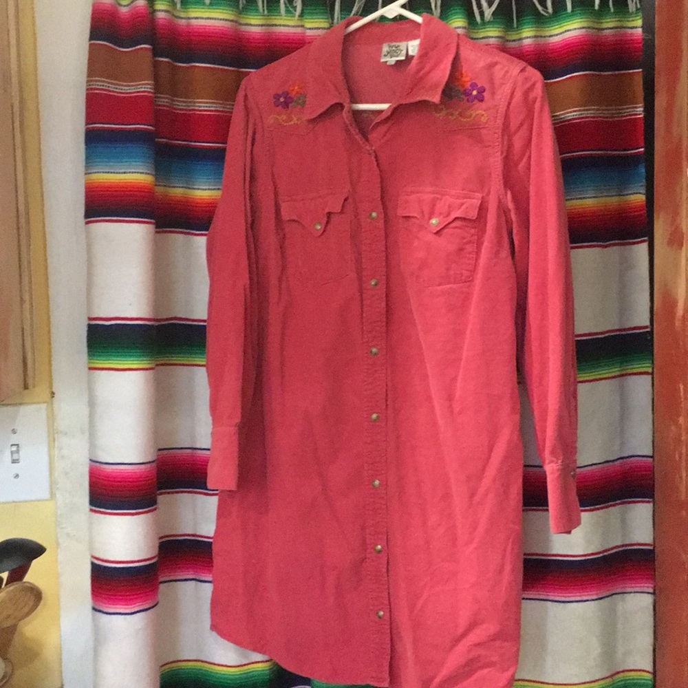 Ivy Jane corduroy shirt dress.